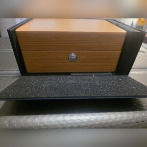 OMEGA AUTENTIC BOX SEAMASTER 300 75TH WOODEN  WATCH +TRAVEL BOX NEW